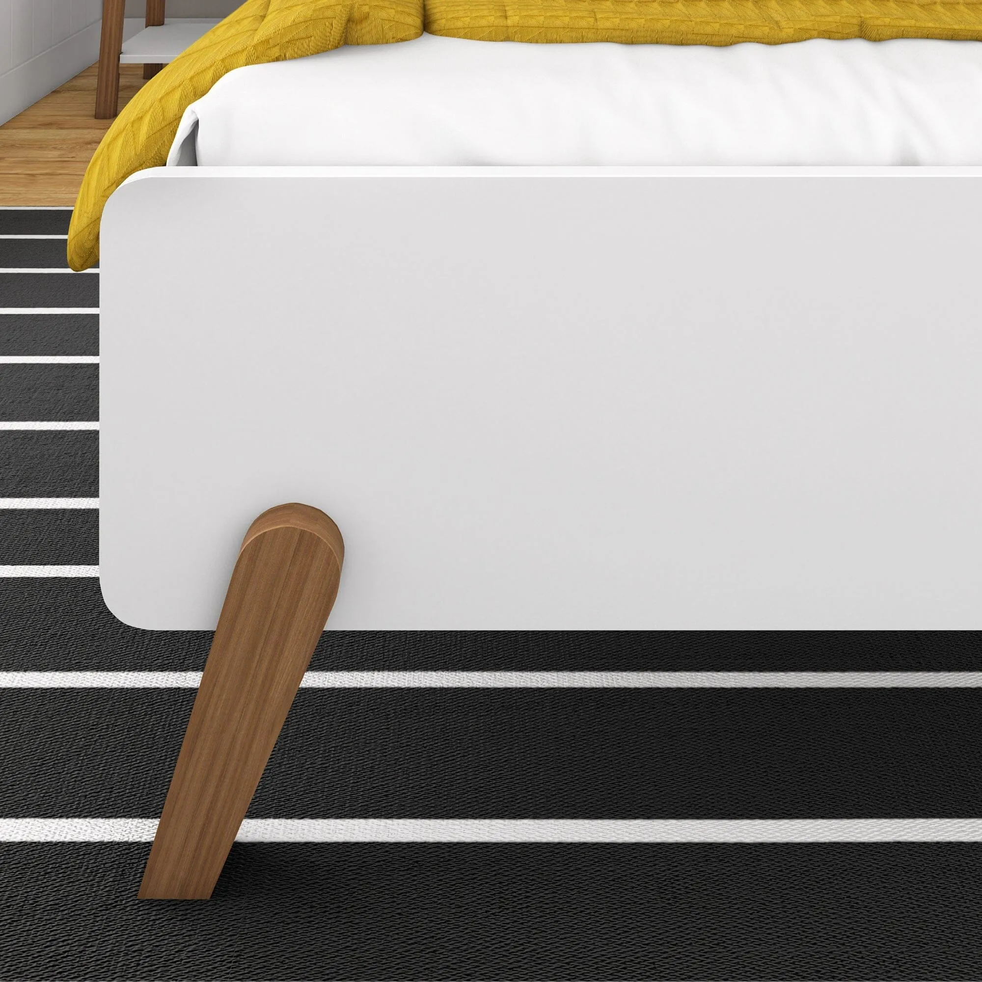 Mid-Century Modern Twin Bed