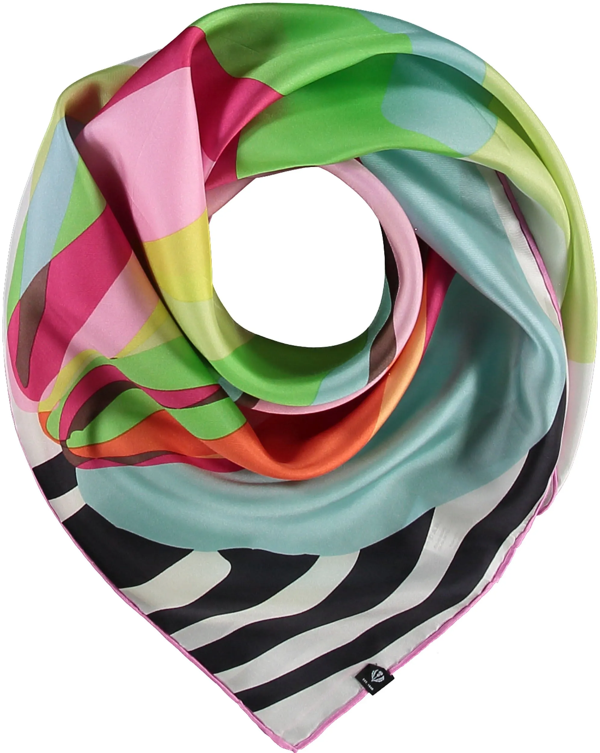 Multi Bloom Square Scarf