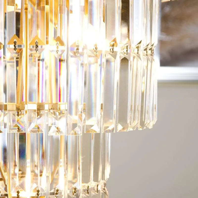 New Jersey Tall Chandelier - Gold