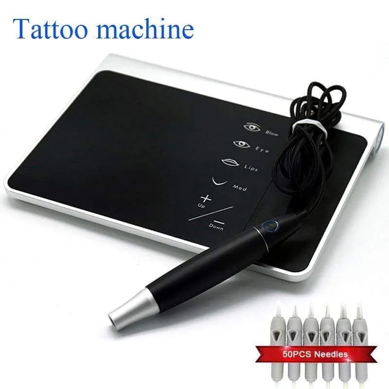 Rotary Tattoo Machine Pen Kit Semi-Permanent Makeup Machine Eyebrow Charme Princess Machine  with Cartridges 1/3/5/7R