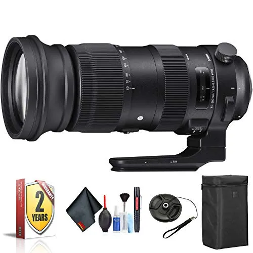 Sigma 60-600mm f/4.5-6.3 DG OS HSM Sports Lens for Canon EF for Canon EF Mount   Accessories (International Model with 2