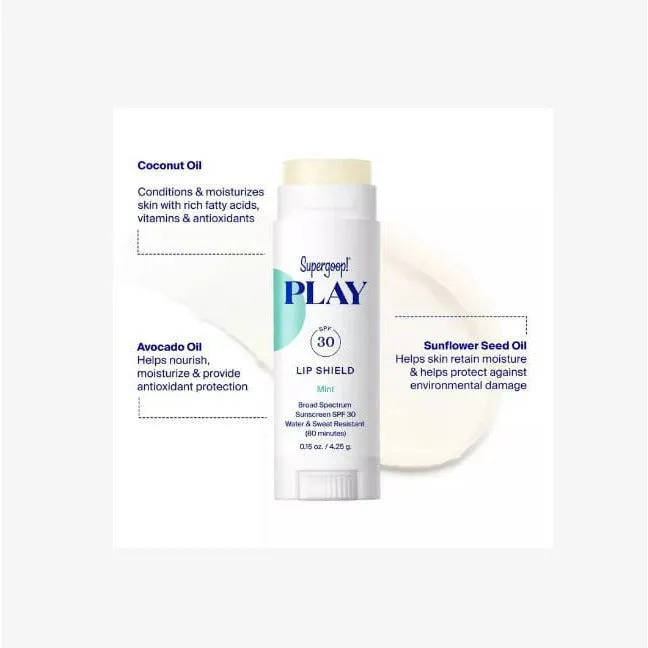 Supergoop! PLAY Lip Shield SPF 30- Mint