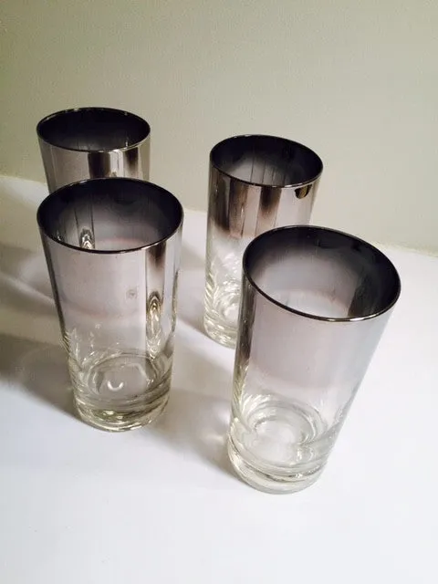 Vitreon Queen's Luster - Vintage 5 1/2" Height Water/Tumbler Glasses (Set of 4)