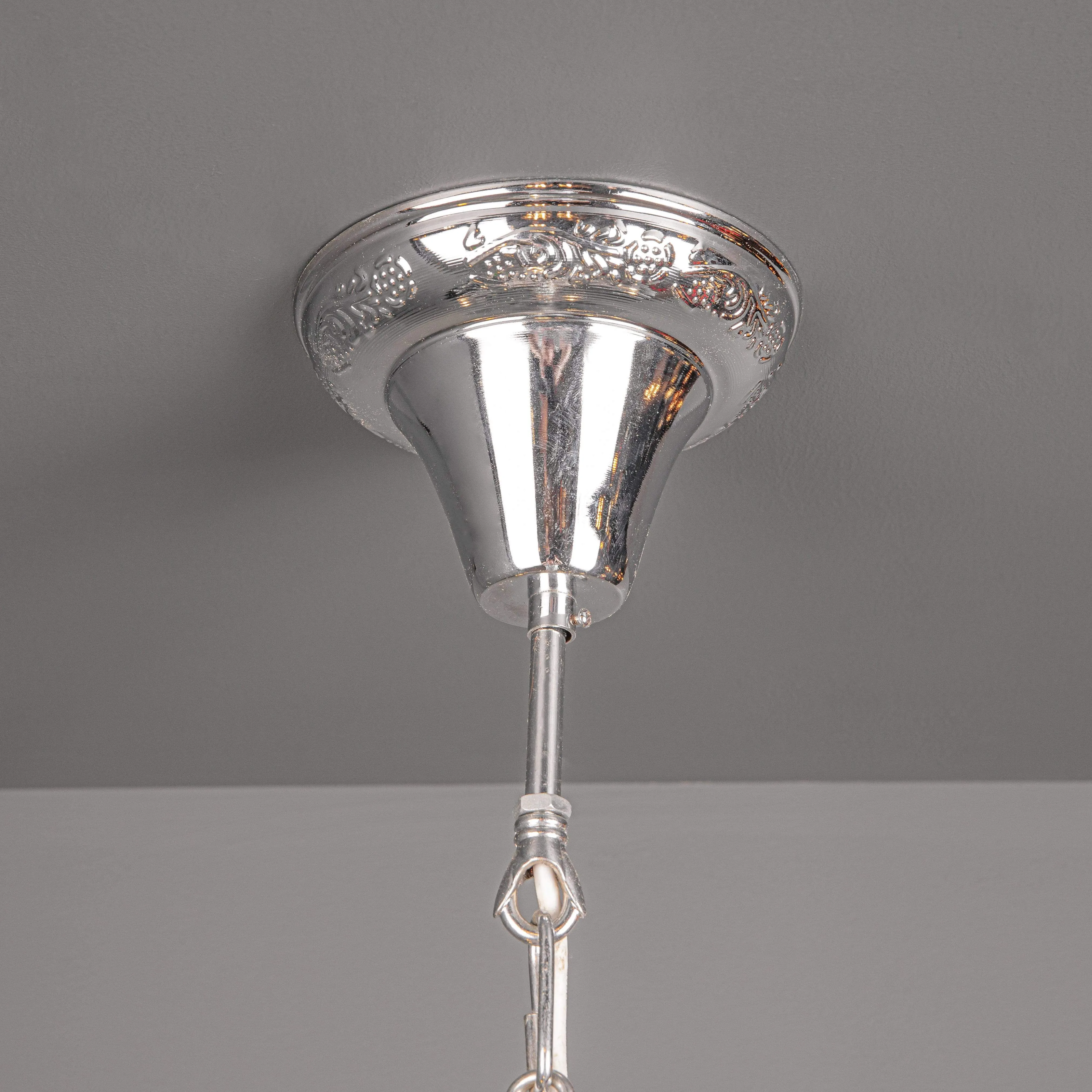 William Francis 6 Light Chrome Shallow Chandelier Ceiling Light