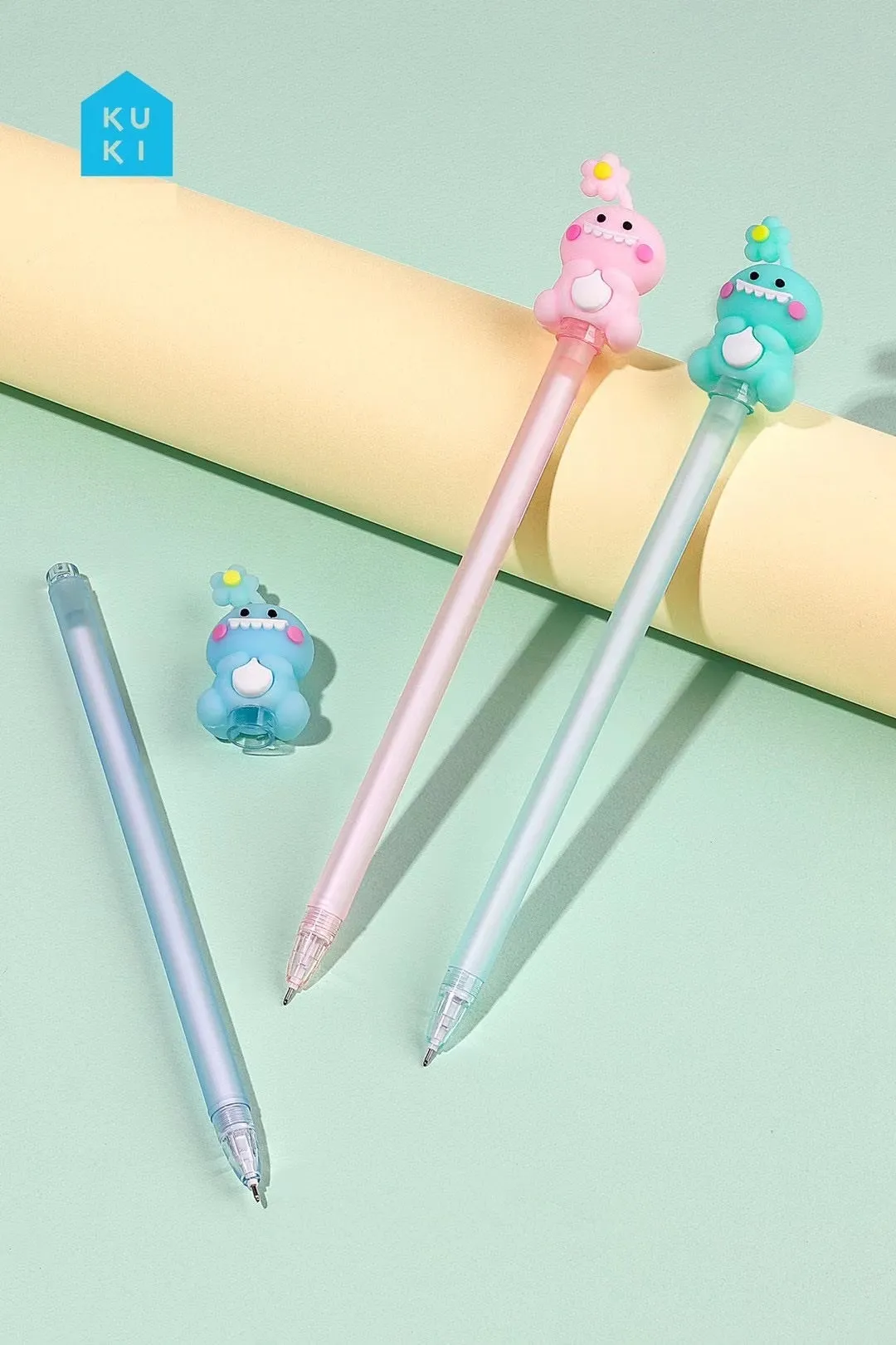 X 224382 LUCKY FLOWER DINOSAUR GEL PEN-DISCONTINUED