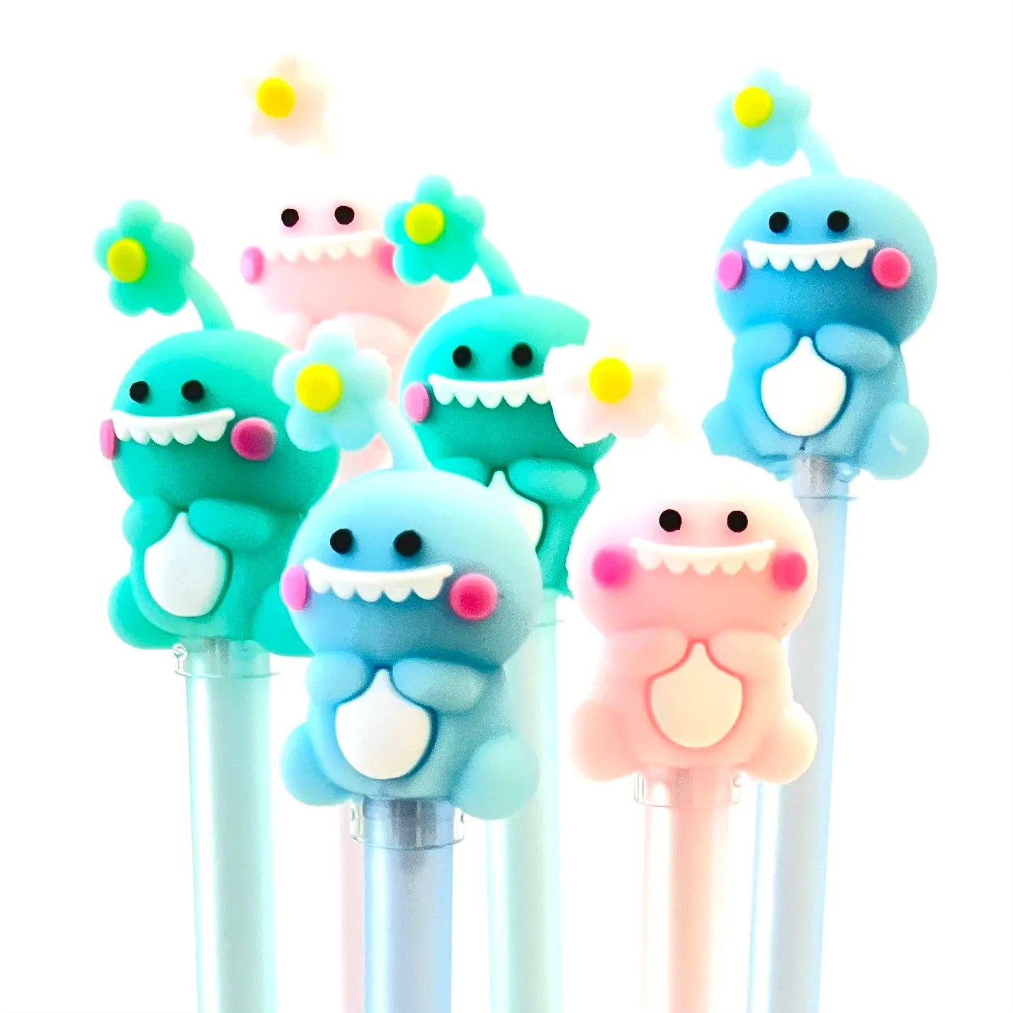 X 224382 LUCKY FLOWER DINOSAUR GEL PEN-DISCONTINUED